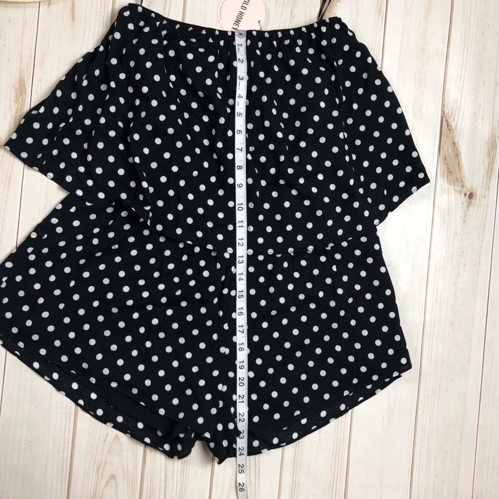 ❗️Last 1! XS Polka Dot Strapless Romper - Picture 4 of 6